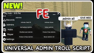 [ FE ] Universal Admin Trolling Script - ROBLOX SCRIPTS - Super OP Trolling Script