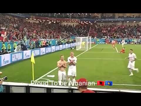 Granit Xhaka , Xherdan Shaqiri Celebration Goal Again Serbia