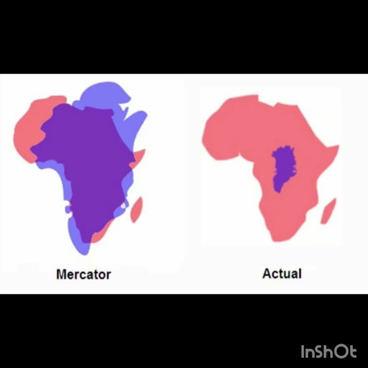 Actual size of greenland compared to africa vs size of greenland