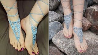 Fantastic ideas for ladies of feet jewelery crochet anklets patterns