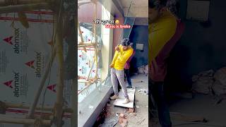 Toughened glass is broke 😢in Dehradun by (b.t alivetion)#toughenedglass