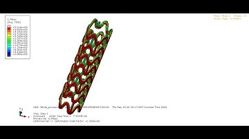 Abaqus simulation of heart stent (compression, expanding and cyclic loading)