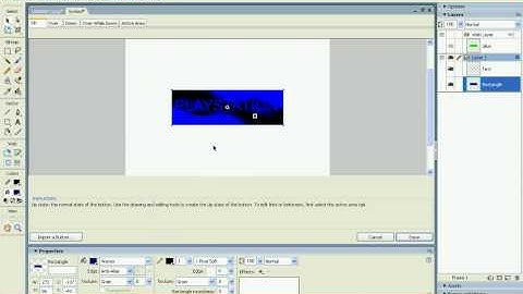 How to make a button in Macromedia Fireworks MX 2004