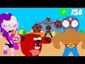 BRAWL STARS ANIMATION: EL PRIMO vs EMZ vs NITA vs SANDY (TAKEDOWN)