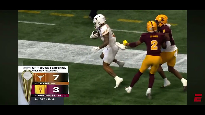 CFP Quarterfinal Texas longhorns vs arizona State sun devils highlights