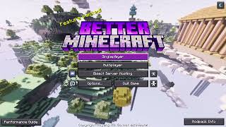 Better Minecraft #1 Setting up first house [BMC4] [No Commentary]