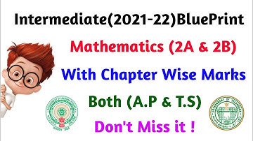#INTERMEDIATE (2021-22)// MATHS (2A & 2B) BLUEPRINT & WEIGHTAGE//DONT MISS IT//