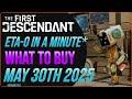 ETA-0 Inventory 05/30/25 #TheFirstDescendant