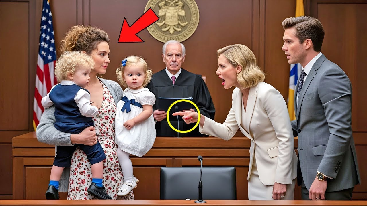 L’épouse pauvre arrive avec des jumeaux — la maîtresse panique quand le juge révèle le secret