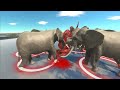 SNAKES VS ELEPHANTS - Animal Revolt Battle Simulator