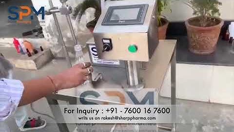 Semi Automatic Servo PLC Liquid Filling Machine
