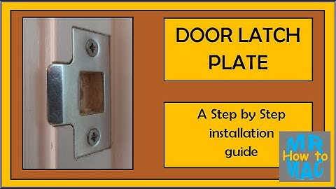 Install a Door Strike Plate - STEP by STEP guide | @MrMacHowto
