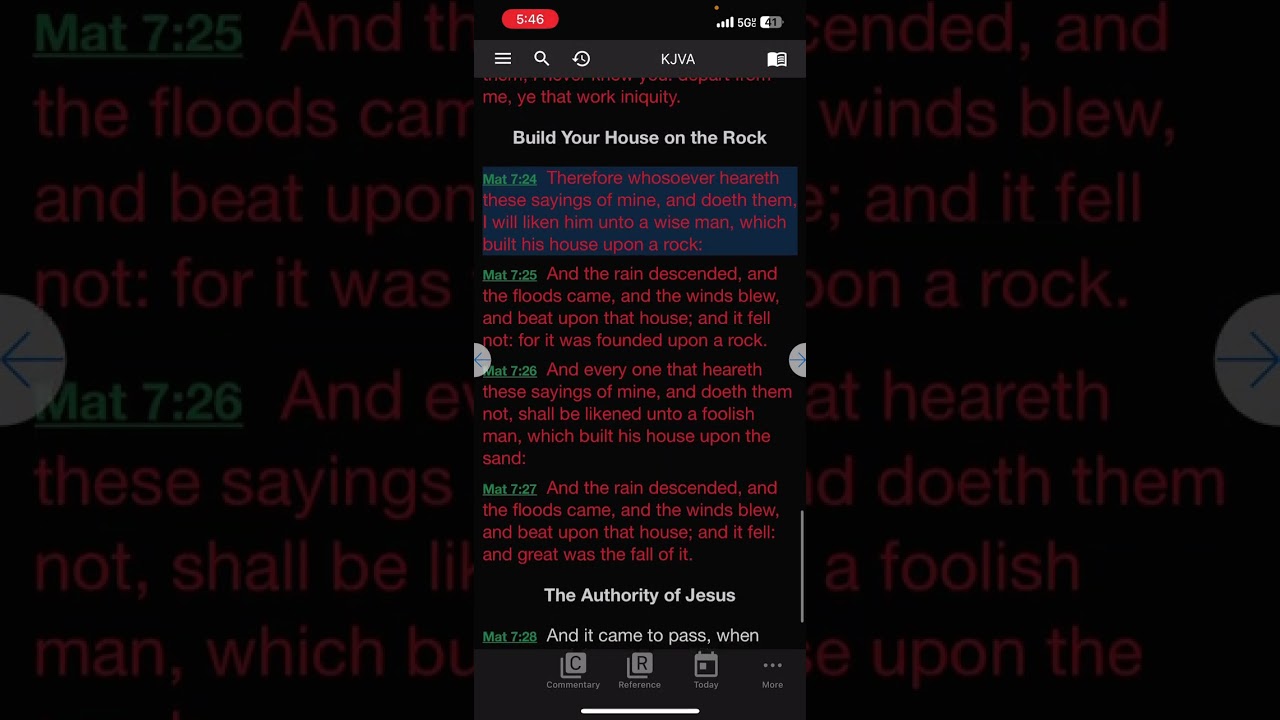 BUILD YOUR HOUSE UPON THE ROCK