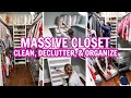 MASSIVE CLOSET CLEAN OUT! | MASTER CLOSET CLEAN, DECLUTTER, &amp; ORGANIZE