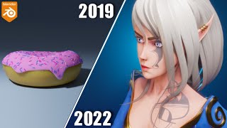 My 3 Year Blender Progression