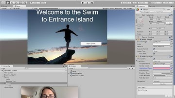 Unity add scenes, a canvas, and a button to link them