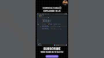 console.table() is the ONLY JavaScript Debugging Trick You Need