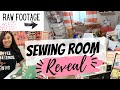 SEWING ROOM MAKEOVER~BEFORE AND AFTER, ORGANIZE MY SEWING SPACE, SEWING TOUR