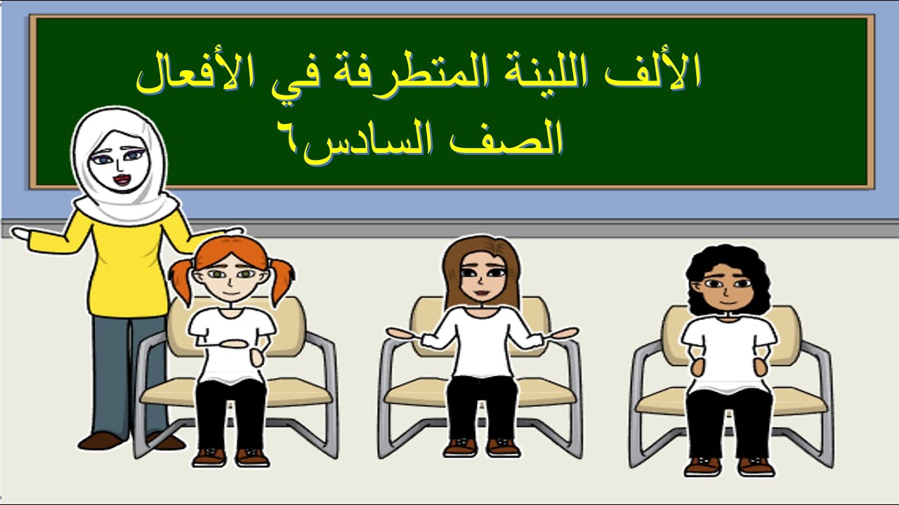 درس الألف اللينة المتطرفة في الأفعال للصف السادس