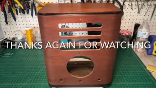 Crosley 517 FIVER | Grain Filler & Stain Applied | P13