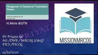 Hydatiform mole - GTG No. 38, Oct. 2020 guidelin - online class for MRCOG part 2 & 3 examination screenshot 4