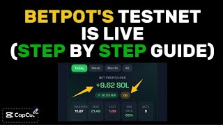 🔥 Start Betpot's Testnet now