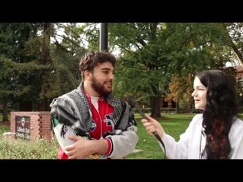 Butte College Student at Walkout for Cease-fire