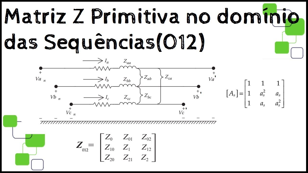 Matriz Impedância Primitiva de uma linha trifásica no domínio das Sequências 012