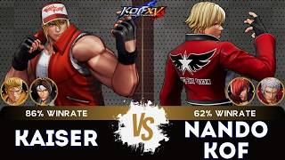 KOF XV ▰ KAISER (Kyo/Ryo/Terry) 🆚 NANDO KOF (Iori/Rock/O.Yashiro) 🎞️Replay Match - 7/26