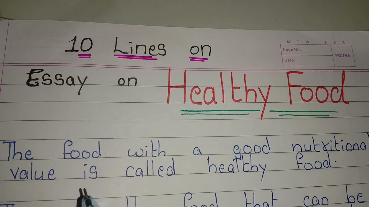 essay healthy food