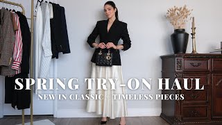 SPRING STYLING & TRY-ON HAUL | NEW IN STAPLE PIECES | Samantha Guerrero