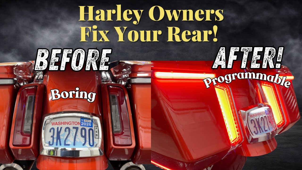 This LED Upgrade Completely Transforms the Rear of a 2024+ Harley
