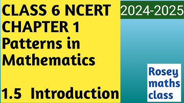 1.5 Introduction/ Q1 Class 6 Chapter 1 Patterns in shapes/Mathematics #maths #ncert#ganitaprakash
