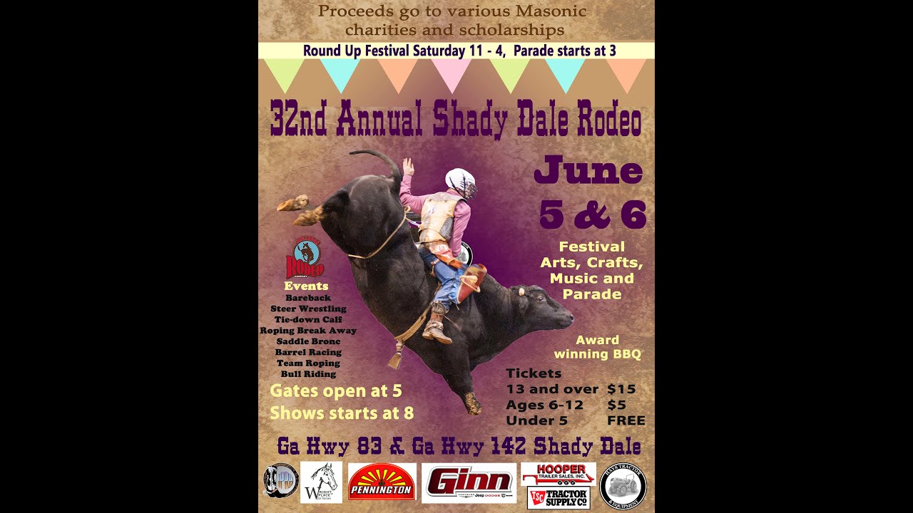 32nd Annual Shady Dale Rodeo! YouTube
