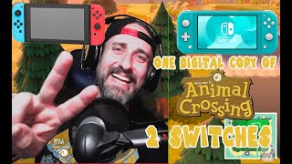 How to play the digital Animal Crossing on two Switches