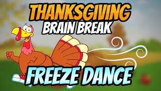 Turkey Freeze Dance, Turkey Brain Break, Movement Activity, Kids  Exercise