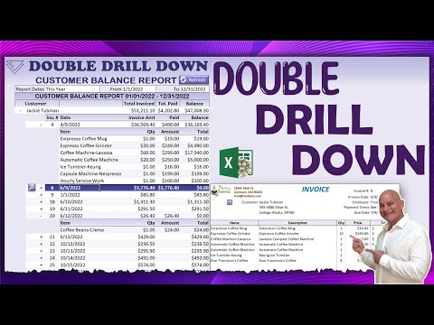 How To Create A Double Drill Down Customer Balance Report In Excel FROM SCRATCH [+FREE DOWNLOAD]