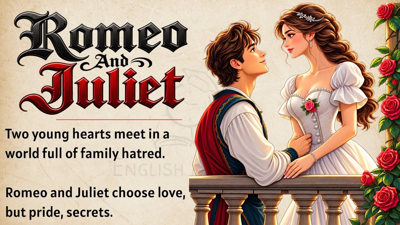 Romeo And Juliet Story | Shakespeare’s Most Beautiful Love Tragedy | Learn English Through Story 🔥