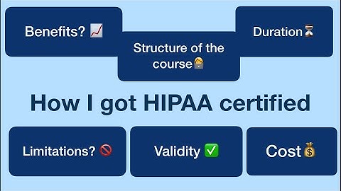 How to get HIPAA certified | HIPAA course online for medical students and IMGs | Review
