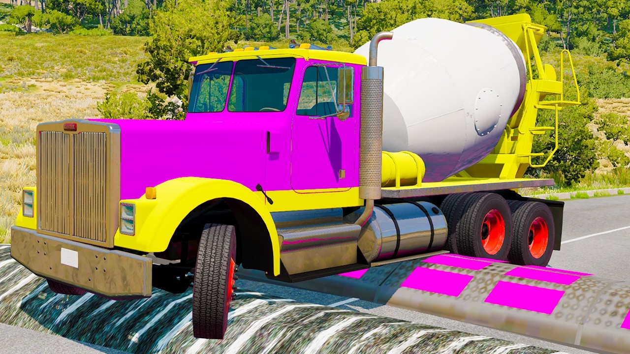 Cars vs Street Gutter Challenge in BeamNG Drive | BeamNG AMG