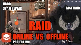 Project Evo - OFFLINE VS ONLINE RAID - Which is the Best? screenshot 1