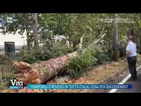Video Temporale e rovesci in tutta Italia: cosa sta succedendo? - Vita in diretta 02/07/2026
