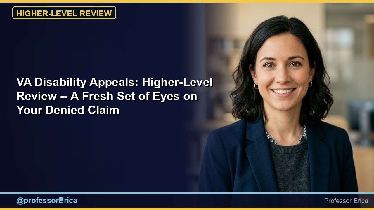 VA Disability Appeals: Higher-Level Review — A Fresh Set of Eyes