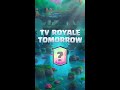 TV Royale Tomorrow!