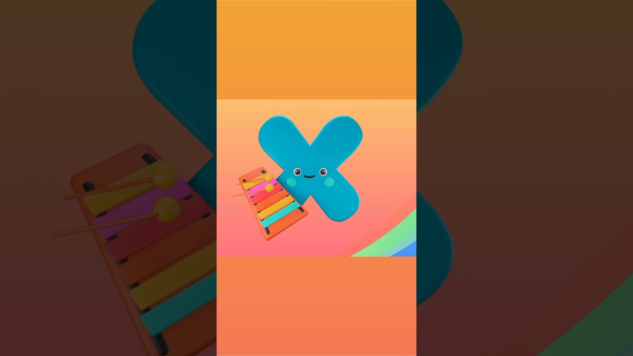 Learn english alphabet and words. ABCD for kindergarten kids