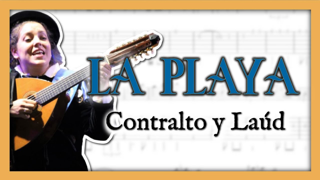 Cómo tocar LA PLAYA🏖️| Contralto y laúd | partitura cifrada