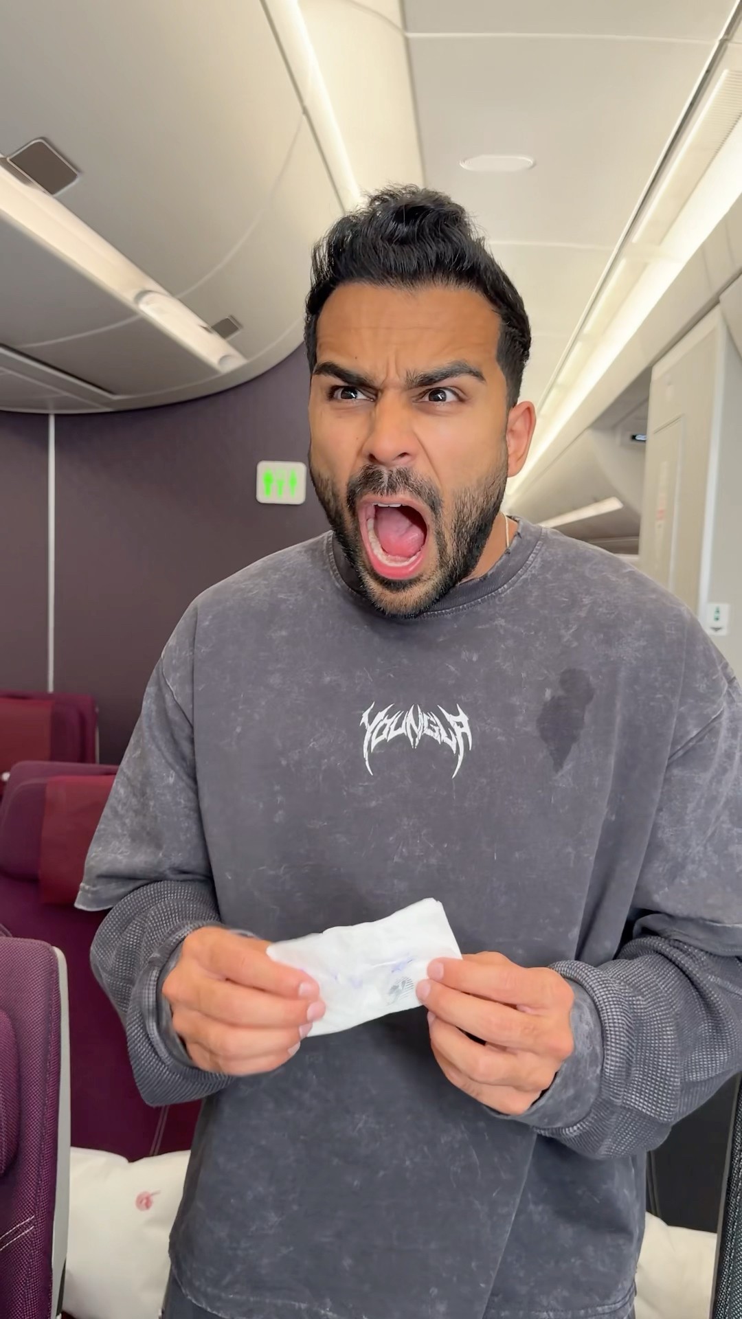 When u fall in love on a flight