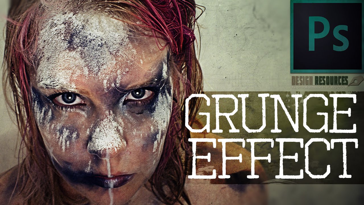 Grunge Effect — Photoshop Tutorial - YouTube