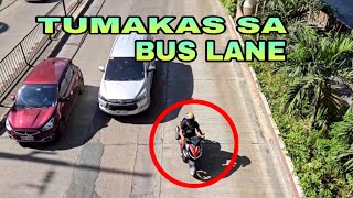 TUMAKAS! Actual na Panghuhuli sa mga PASAWAY sa Bus Lane!