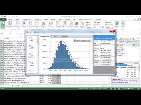 Fitting a Distribution with Analytic Solver Platform